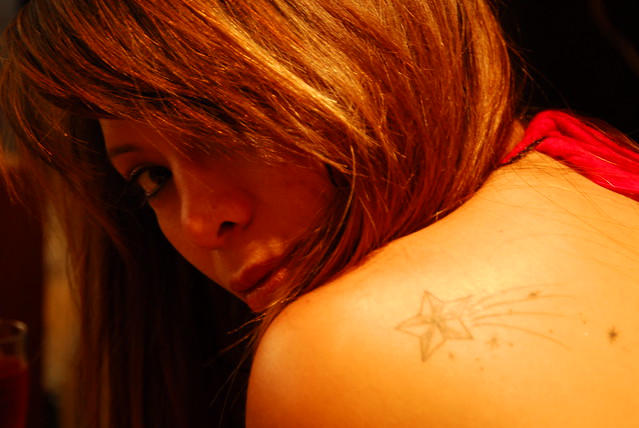 Star girly tattoo