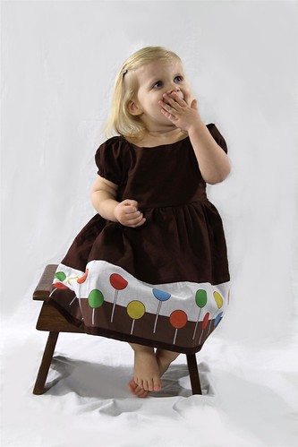 Handmade Brown Holiday Lollipop Dress