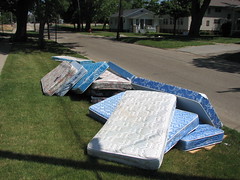 Used Mattresses on the curb
