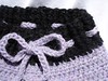 *20% Off Soaker Sale!* Lavendar with Black Trim Crocheted Wool Capris/Shorts (Sm/Med) **FREE SHIPPIN