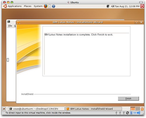 Installing Lotus Notes 8 on Ubuntu