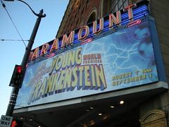 Then we went to see Young Frankenstein, Mel Brooks new musical at the Paramount Theater