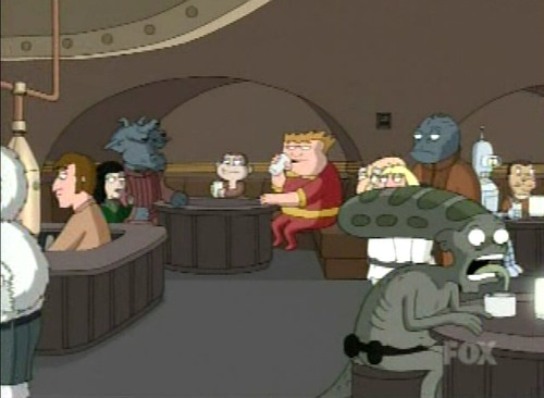 McGurk Drinking In The Cantina In The Star Wars Episode Of Family Guy?