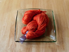 Bushfire red silk
