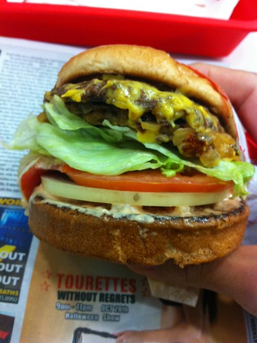 Sat Oct 30, 2010: In-N-Out Burger #47 – Double Double genex style (correctly made) – Millbrae, CA