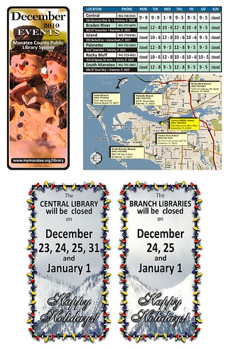 december 2010 calendar. The Manatee County Public Library System#39;s December 2010 Calendar of Events.