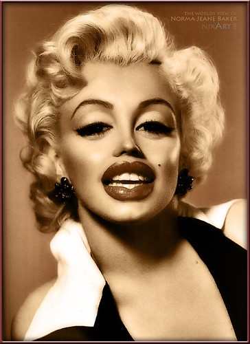 the world's view of Norma Jeane Baker by nixArt almost no internet 