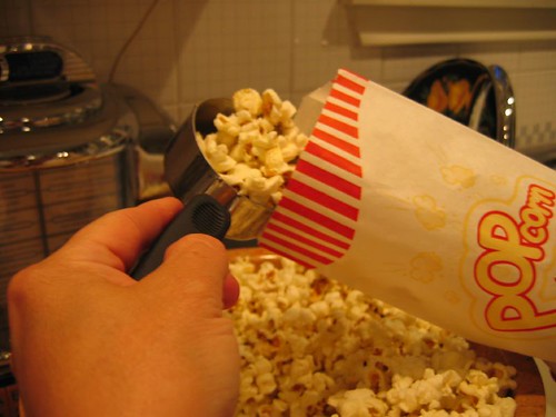 Filling the Popcorn Bags