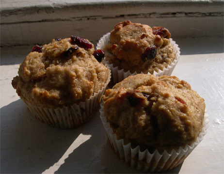 cranberry-spice muffins