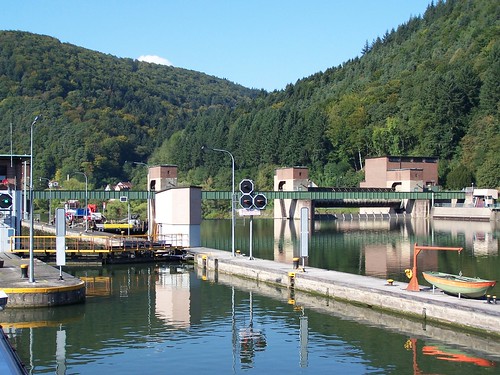Neckar River lock