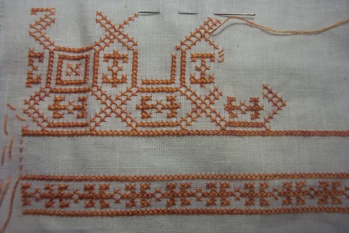 2nd Row of Apron Embroidery