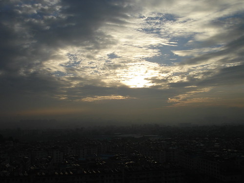 Sunrise over Kunming