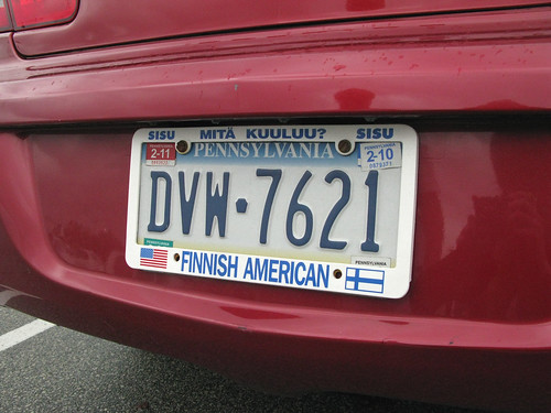 Marilyn's licence plate