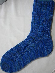 Lacy Mock Cable Socks