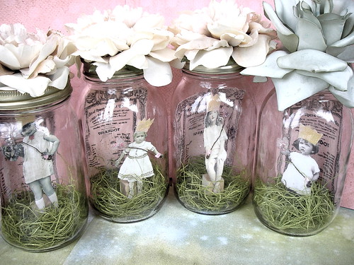Wedding Jar Fairies Shabby Chic Version