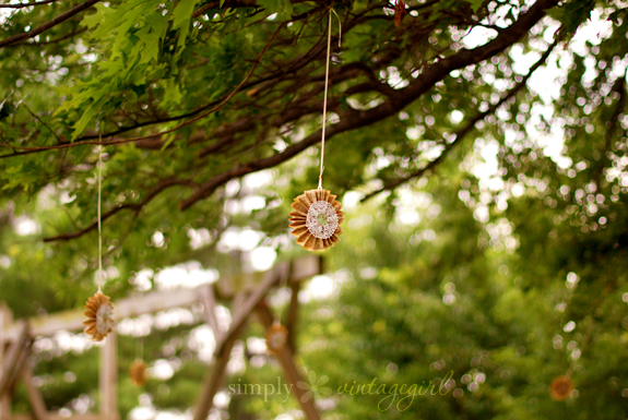 Sunshine Decorations Hanging from the Tree