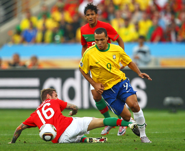 Brasil versus Portugal Mundial Fútbol