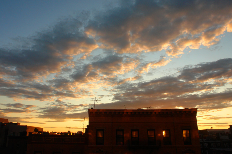 sunset in hoboken