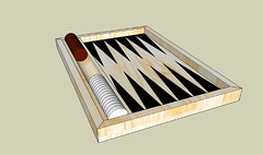 Backgammon board top