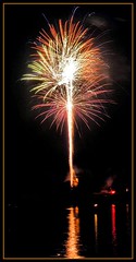 Fireworks over Lake Bloomington