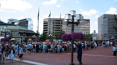 Crowd at the Inner Harbor