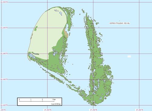 Ostrov Tyuleniy - EVS  Map (1-50,000)