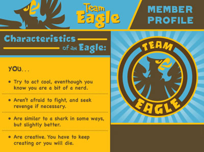 Team Eagle member - Eagle vs. Shark