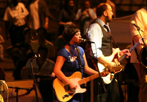 Camera Obscura in concert at the South Street Seaport