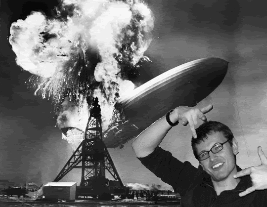 Mike Hindenburg Photobomb