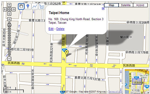 No. 169 Chung King North Road Section 3 - Map