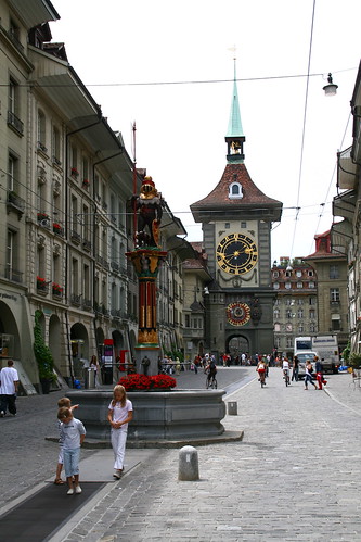 The route starts in the medieval town of Bern