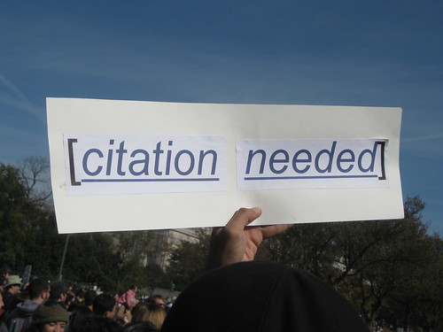 'Citation needed' http://www.flickr.com/photos/87913776@N00/5129607997 - Creative Commons