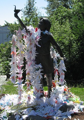 A zillion origami cranes for peace by Lisa Norwood, on Flickr