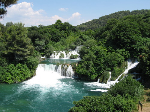 Krka Nemzeti Park vízesés