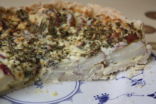 Blue Cheese and Red Potato Tart
