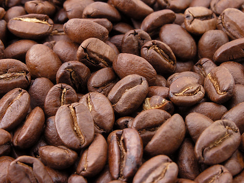 Prażone ziarna kawy