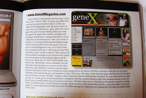 Ironman Magazine features genex magazine