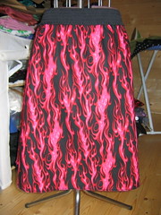 Flame skirt - in progress
