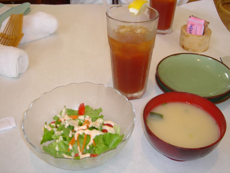 Salad and Miso soup