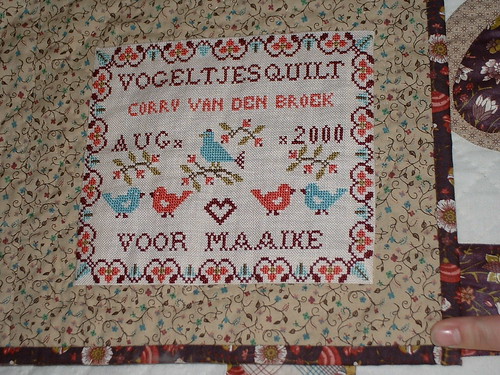 label for a quilt