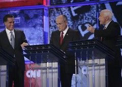Mitt Romney, Rudy Giuliani en John McCain