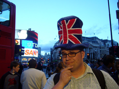 Karl at Piccadilly Circus, London