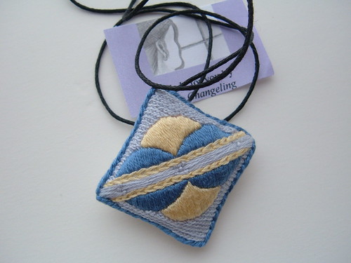 Embroidered Pendant