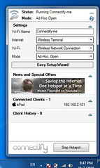 Connected my iPad to Internet using Zoom Ultra...