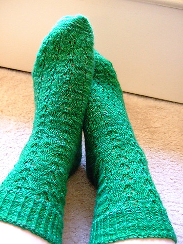 Finished Poseidon socks