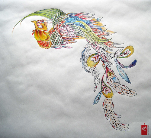 Japanese dragon Phoenix