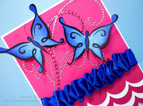 Blue DeNami Butterflies (3)
