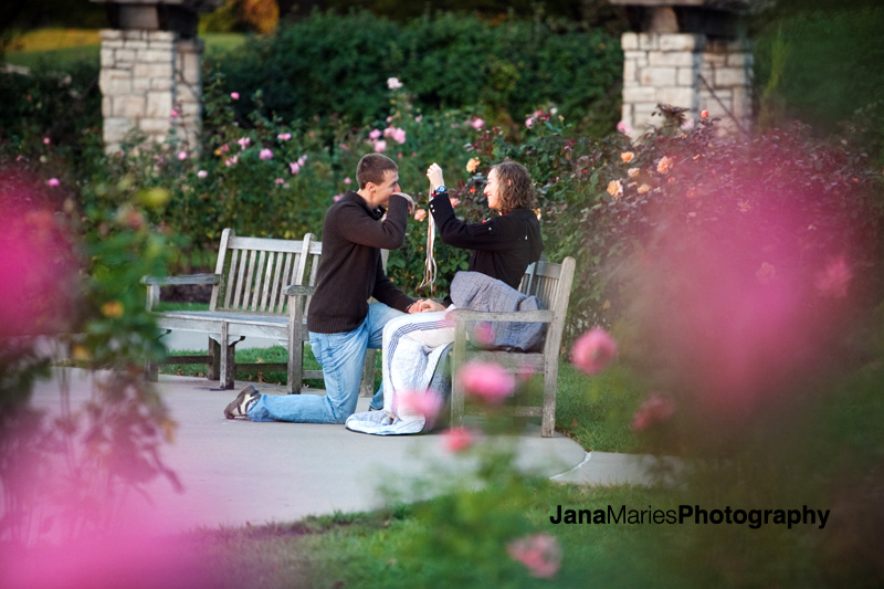 Lose Park Kansas City, Jenny & Austin proposal, Kansas City wedding photography
