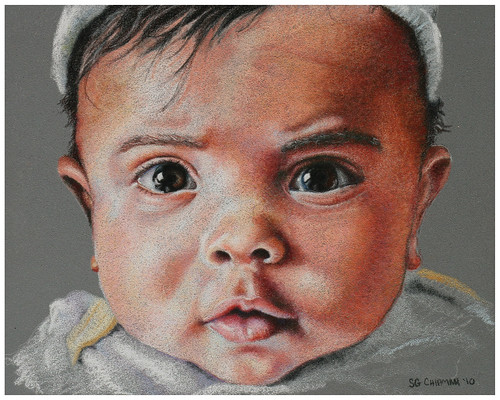 Colored pencil drawing entitled Zen