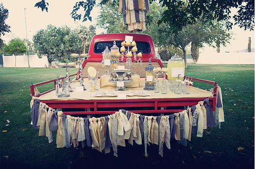 dessert tables at country weddings